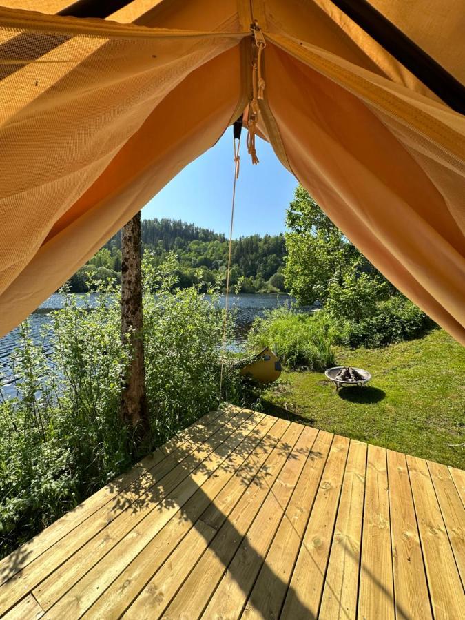 Glamping On Idyllic Lake, Paddle Boards & Rowboat Porsgrunn Ngoại thất bức ảnh